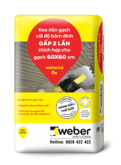 Keo dán gạch Weber tai fix